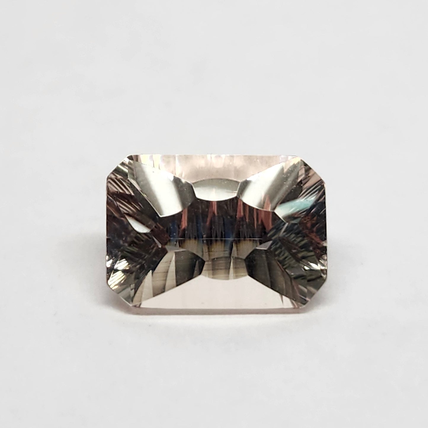 7.21ct Morganite | Fancy Laser Cut Emerald Shape