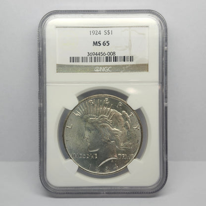 1924 S$1 Morgan Silver Peace Dollar Collectible Coin | #25
