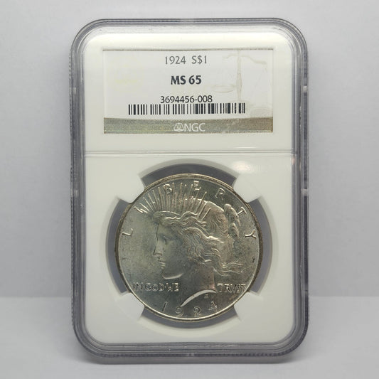 1924 S $1 Morgan Silver Peace Dollar Collectible Coin | #25