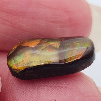 5.97ct Loose Fire Agate | Oval Cabochon