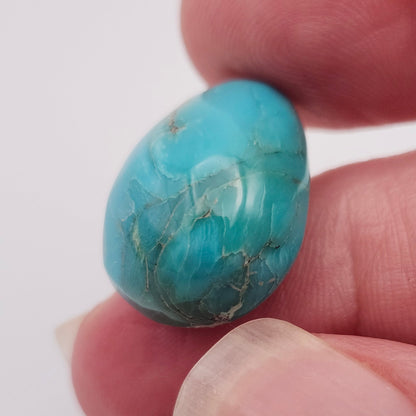 17.72ct Pilot Mountain Turquoise | Pear Shape Cabochon | #524