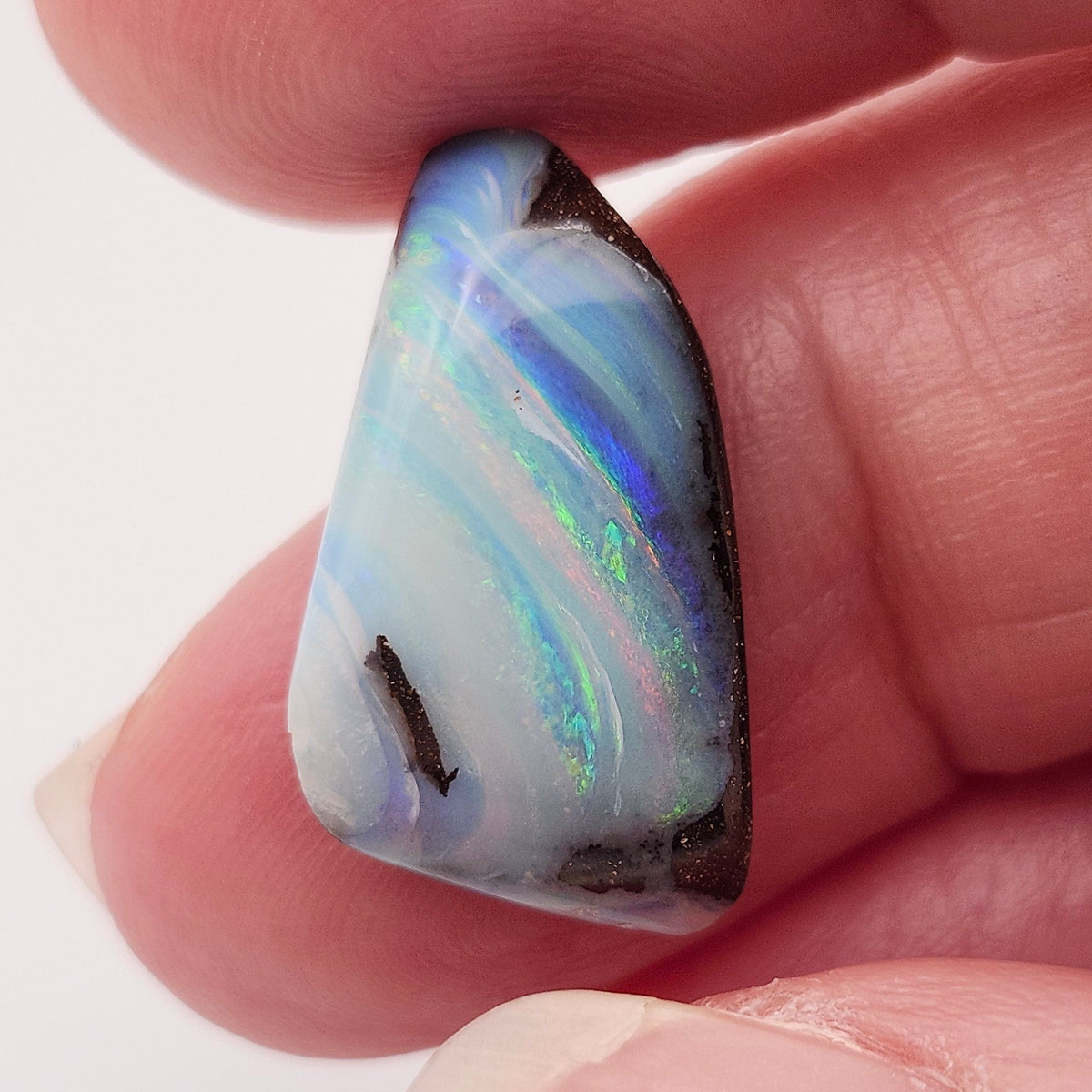 8.19ct Australian Quilpie Boulder Opal | Freeform Cabochon | #E302