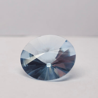 13.75ct Sky Blue Topaz | Custom Fantasy Cut | Round