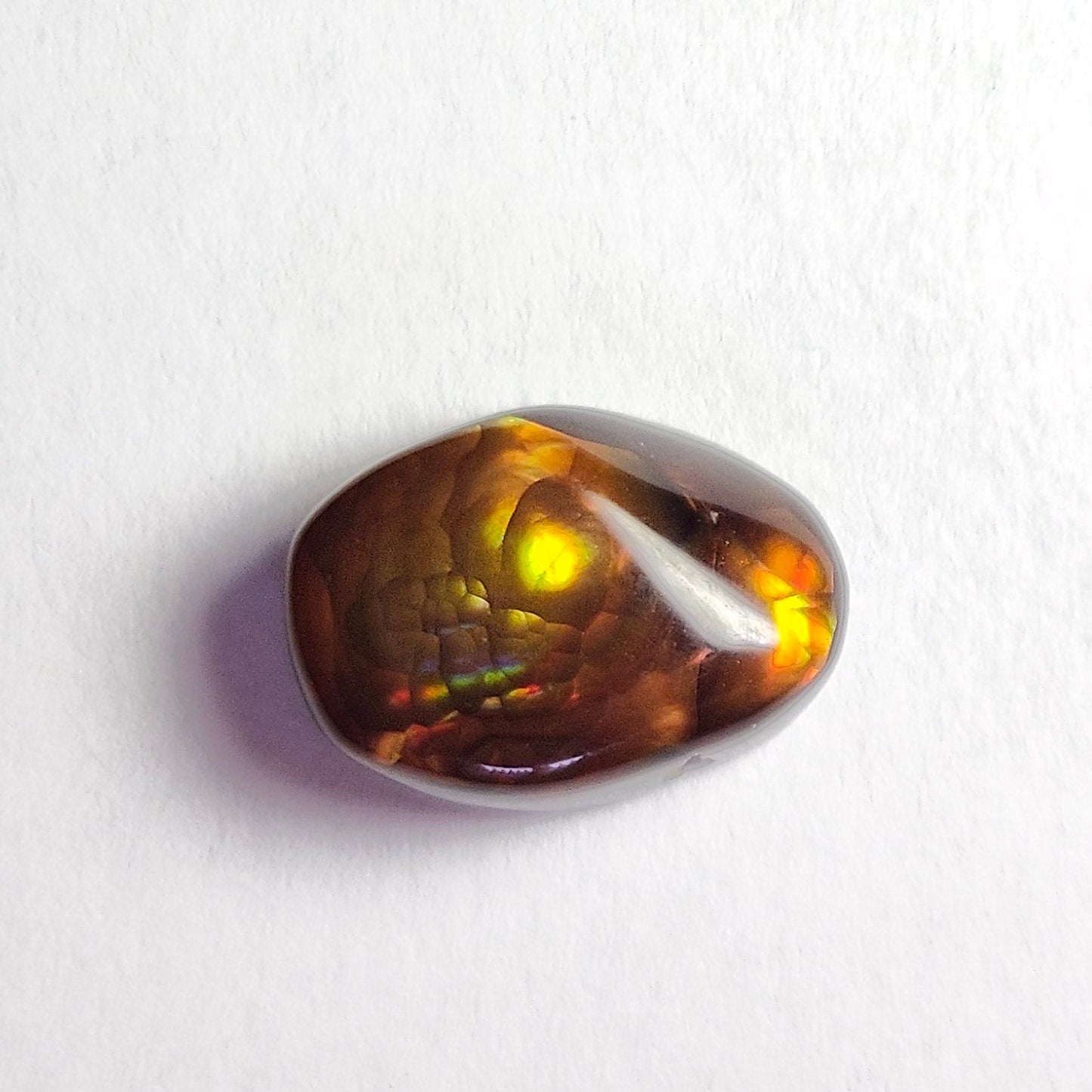 3.12ct Loose Fire Agate | Oval Cabochon