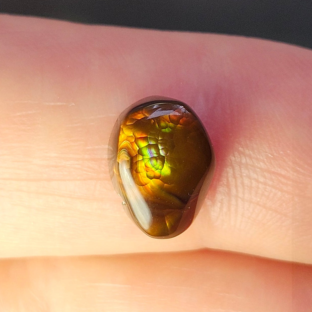 3.12ct Loose Fire Agate | Oval Cabochon