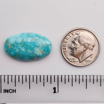 10.93ct Pilot Mountain Turquoise | Oval Cabochon | #525