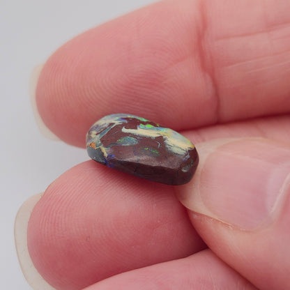 4.05ct Yowah Australian Boulder Opal | Freeform Pear Cabochon | #E296