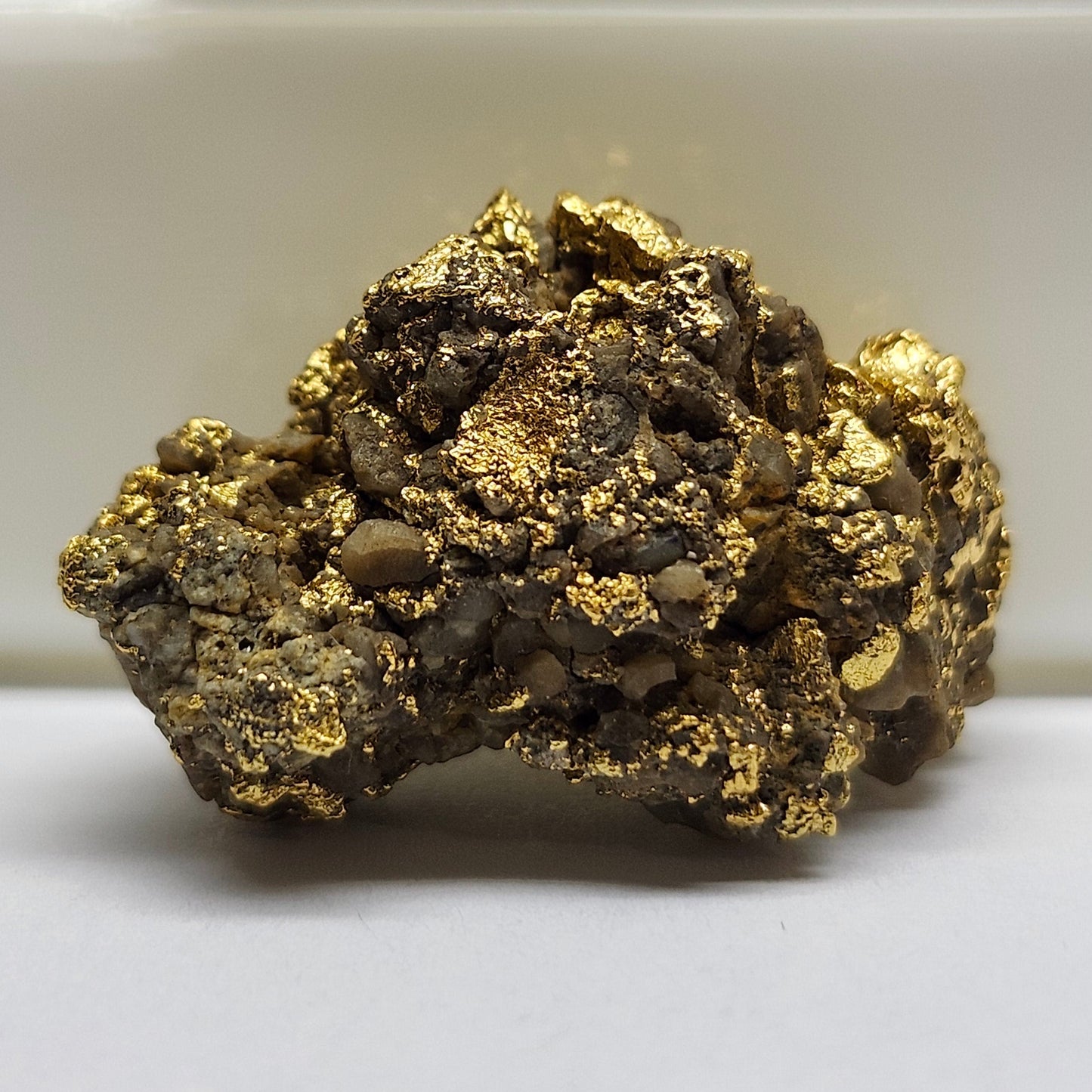 "Medius" | California Gold Nugget Specimen in Quartz | 12.52 grams