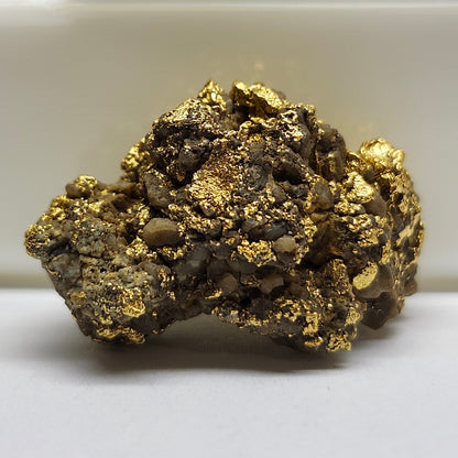 "Medius" | California Gold Nugget Specimen in Quartz | 12.52 grams