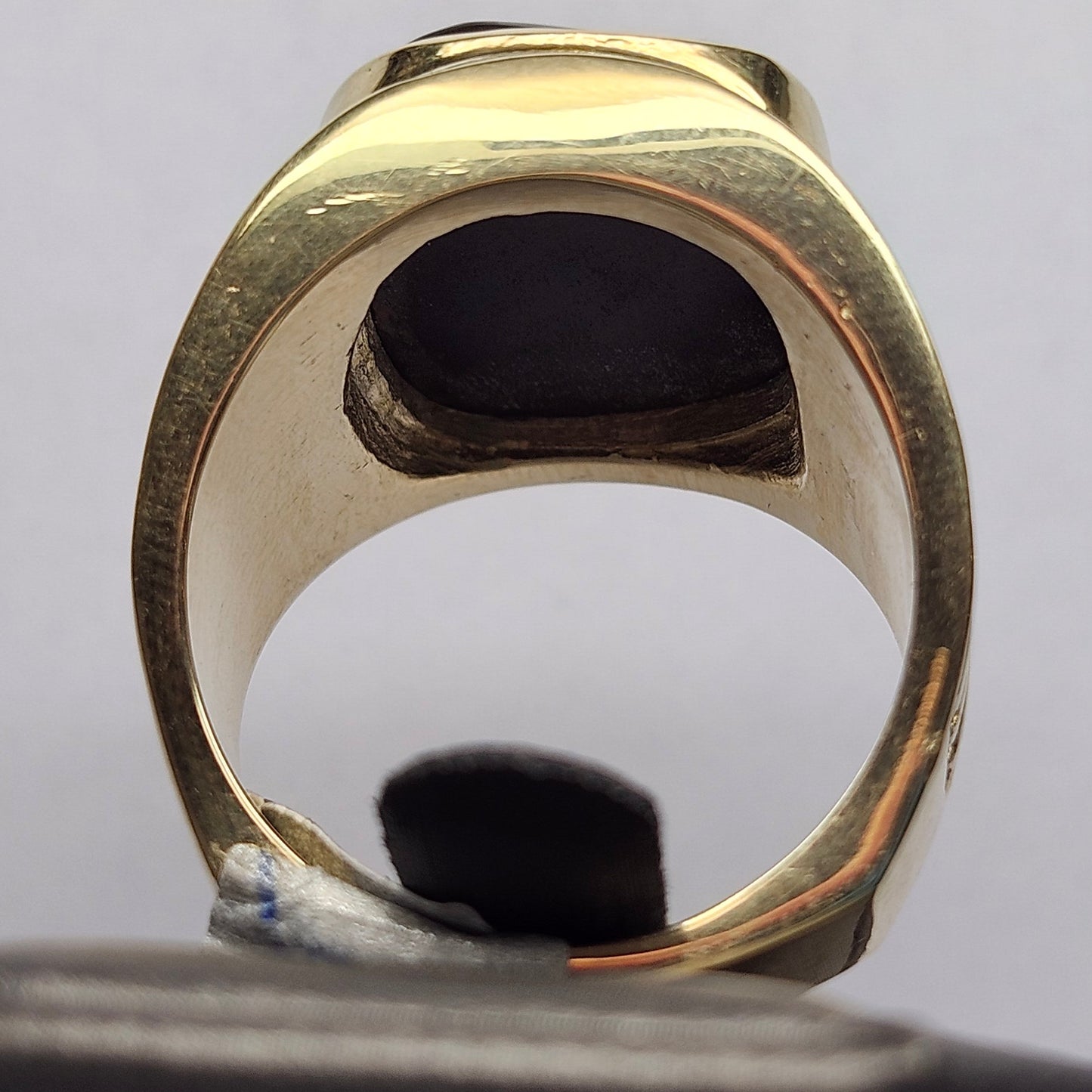 Igneas | Men's 21.49 Gram Custom Fire Agate Ring | 14kt Yellow Gold