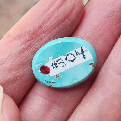 Turquoise #304 | Kingman | Oval Cabochon Cut | Preformed