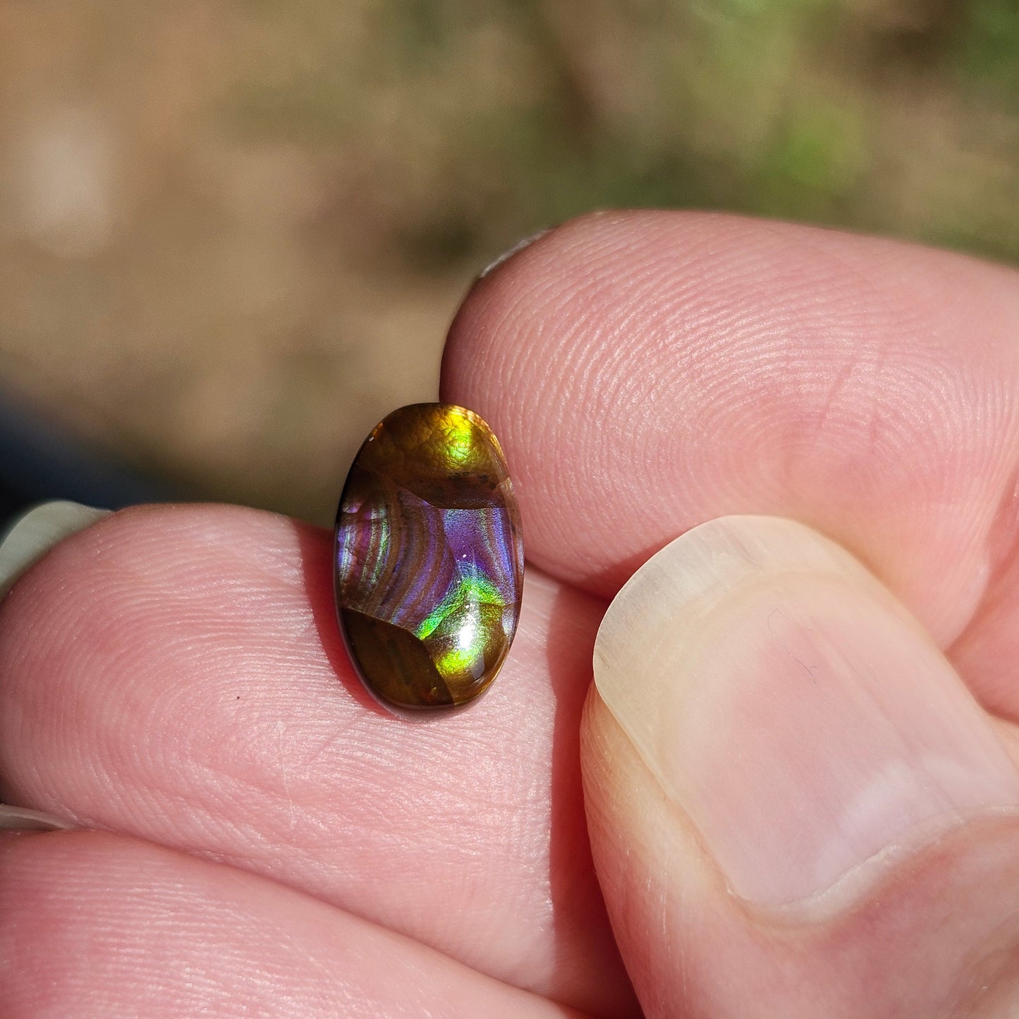 3.52ct Loose Fire Agate | Oval Cabochon