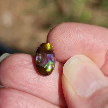 3.52ct Loose Fire Agate | Oval Cabochon