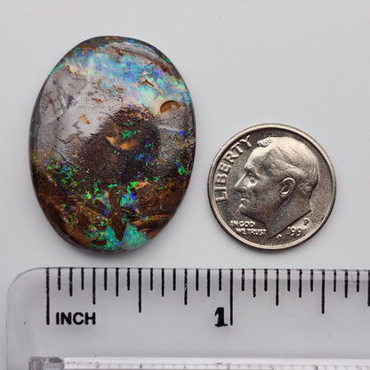 22.87ct Australian Koroit Boulder Matrix Opal | Oval Cabochon | #E301
