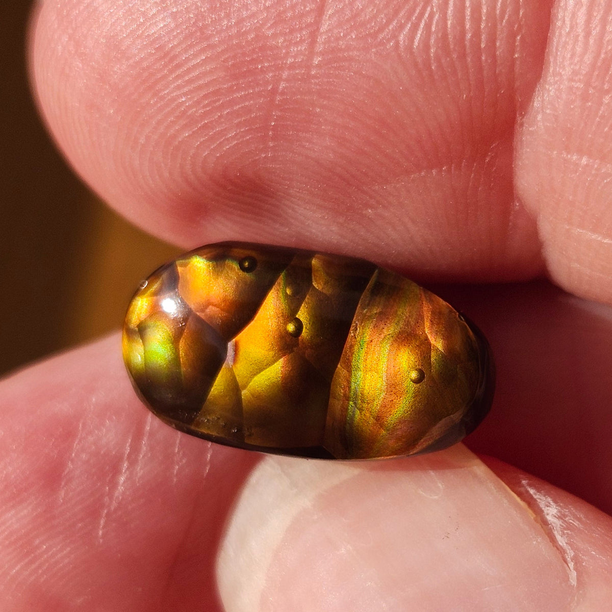 5.97ct Loose Fire Agate | Oval Cabochon