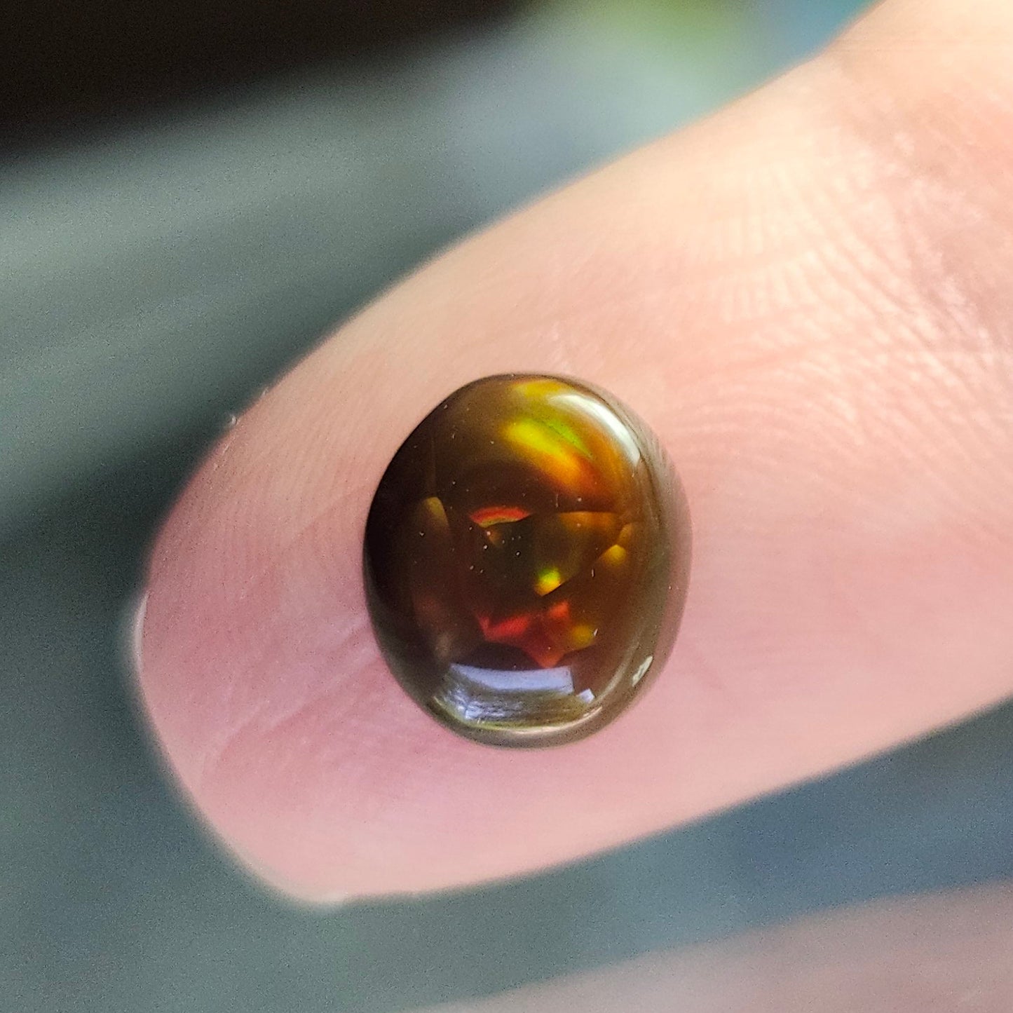 2.21ct Loose Fire Agate | Oval Cabochon