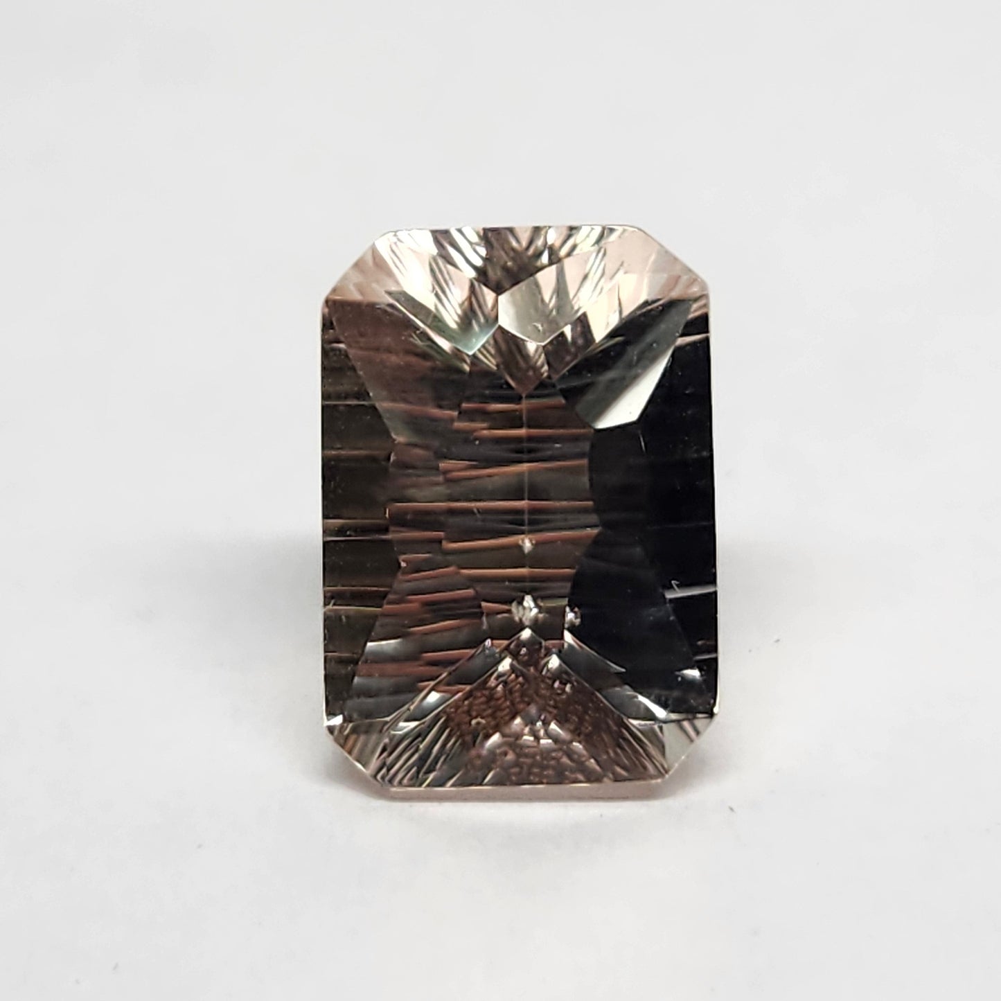 7.21ct Morganite | Fancy Laser Cut Emerald Shape