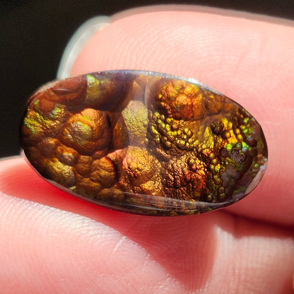 10.08ct Loose Fire Agate | Oval Cabochon