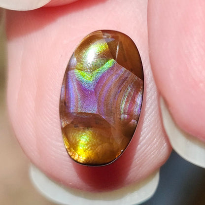 3.52ct Loose Fire Agate | Oval Cabochon