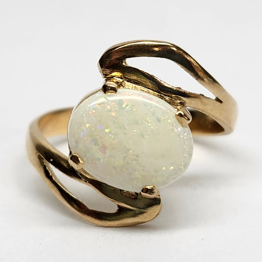 Kate | 2.83g Coober Pedy Opal Ring | 14kt | Estate