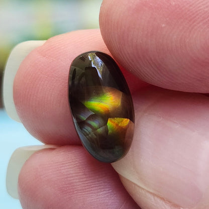 3.87ct Loose Fire Agate | Oval Cabochon
