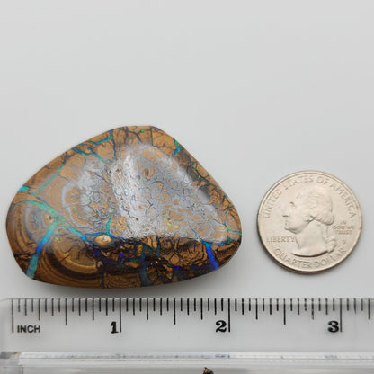 132.51ct Koroit Australian Boulder Opal | Pear Shape Cabochon | Two-Sided Stone | #E292