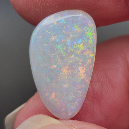 4.84ct Australian Coober Pedy Crystal Opal | Freeform Pear Cabochon | #E290