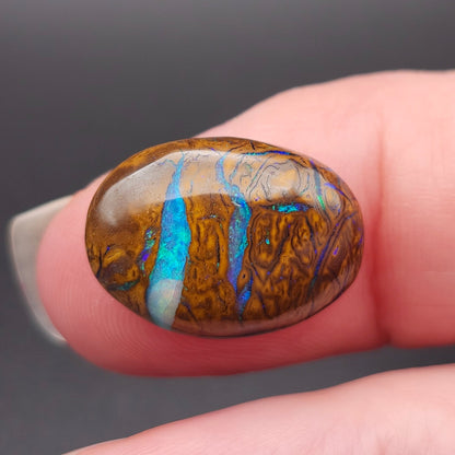 9.96ct Koroit Australian Boulder Opal | Oval Cabochon | #E293