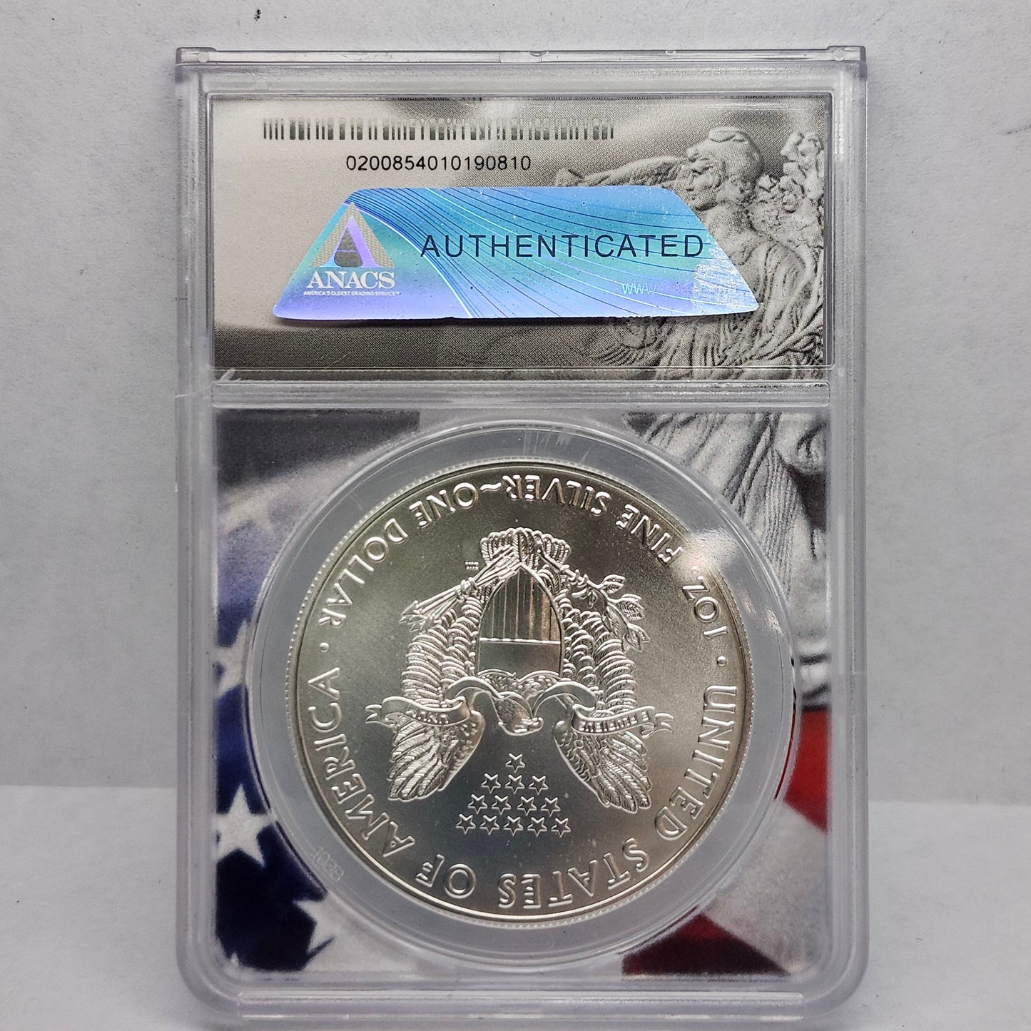2021 S$1 Silver Eagle First Strike Collectible Coin | ANACS-MS70 | Fine Silver | #21