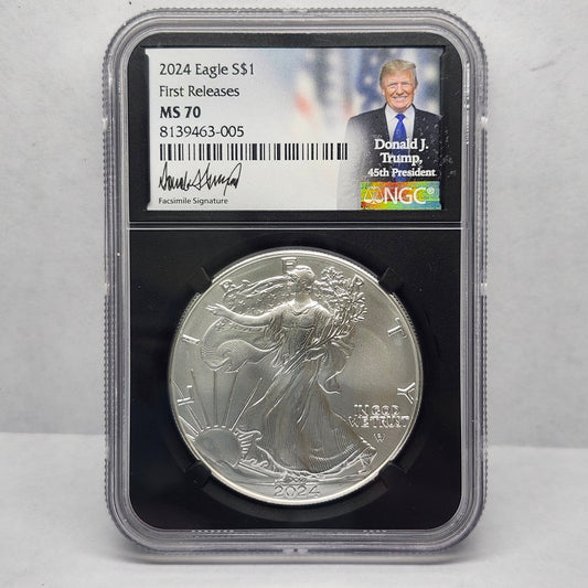 2024 S $1 Silver Trump First Release Collectible Coin | Fine Silver | #16