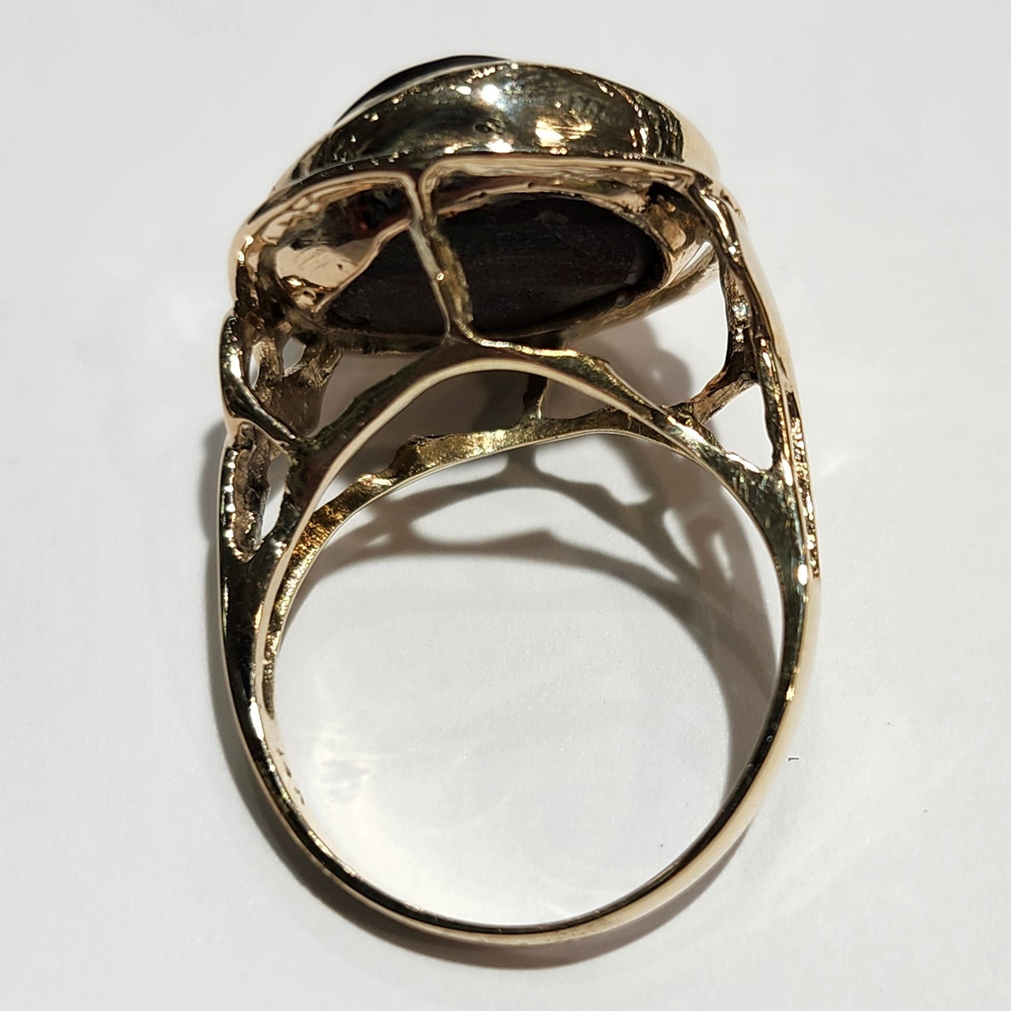 Ladies' Freeform Fire Agate Ring | 14kt