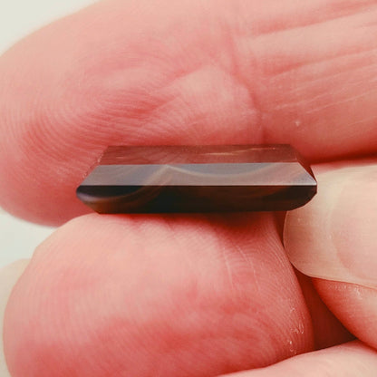 7.02ct Loose Faceted Fire Agate | Rectangular Emerald Cut