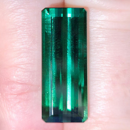 11.07ct Indicolite Tourmaline | Emerald Cut | AA Color
