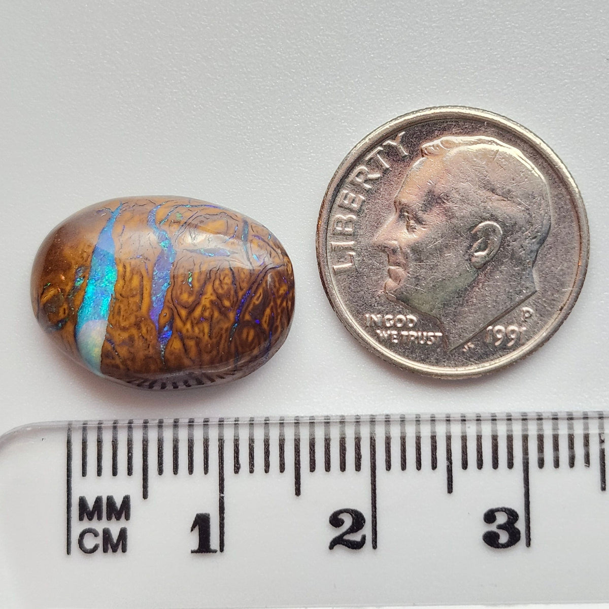 9.96ct Koroit Australian Boulder Opal | Oval Cabochon | #E293