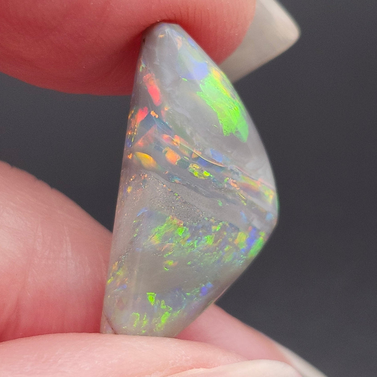 5.05ct Lightning Ridge Australian Semi-Black Opal | Freeform Cabochon | #E291