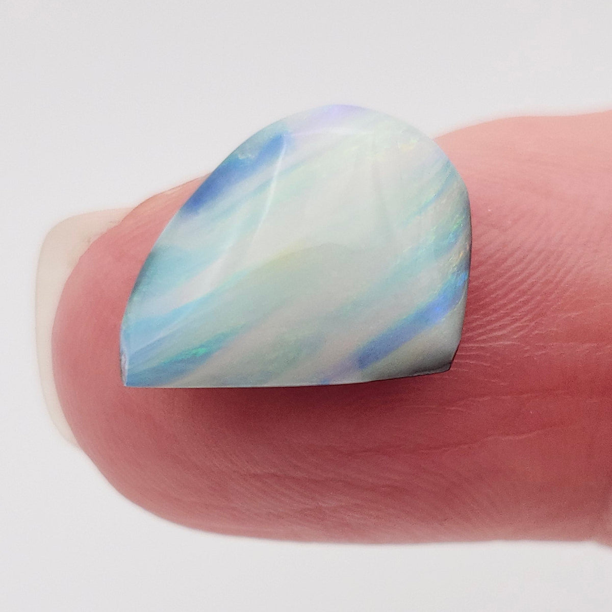 4.62ct Australian Quilpie Boulder Opal | Freeform Pear Cabochon | #E303