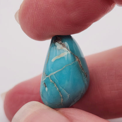 17.72ct Pilot Mountain Turquoise | Pear Shape Cabochon | #524