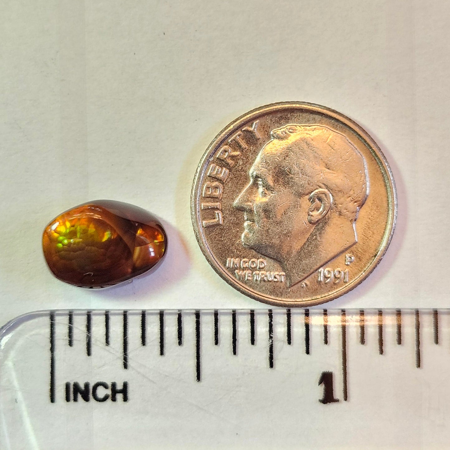 3.12ct Loose Fire Agate | Oval Cabochon