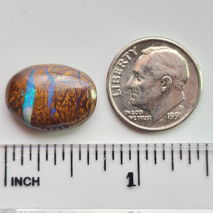 9.96ct Koroit Australian Boulder Opal | Oval Cabochon | #E293