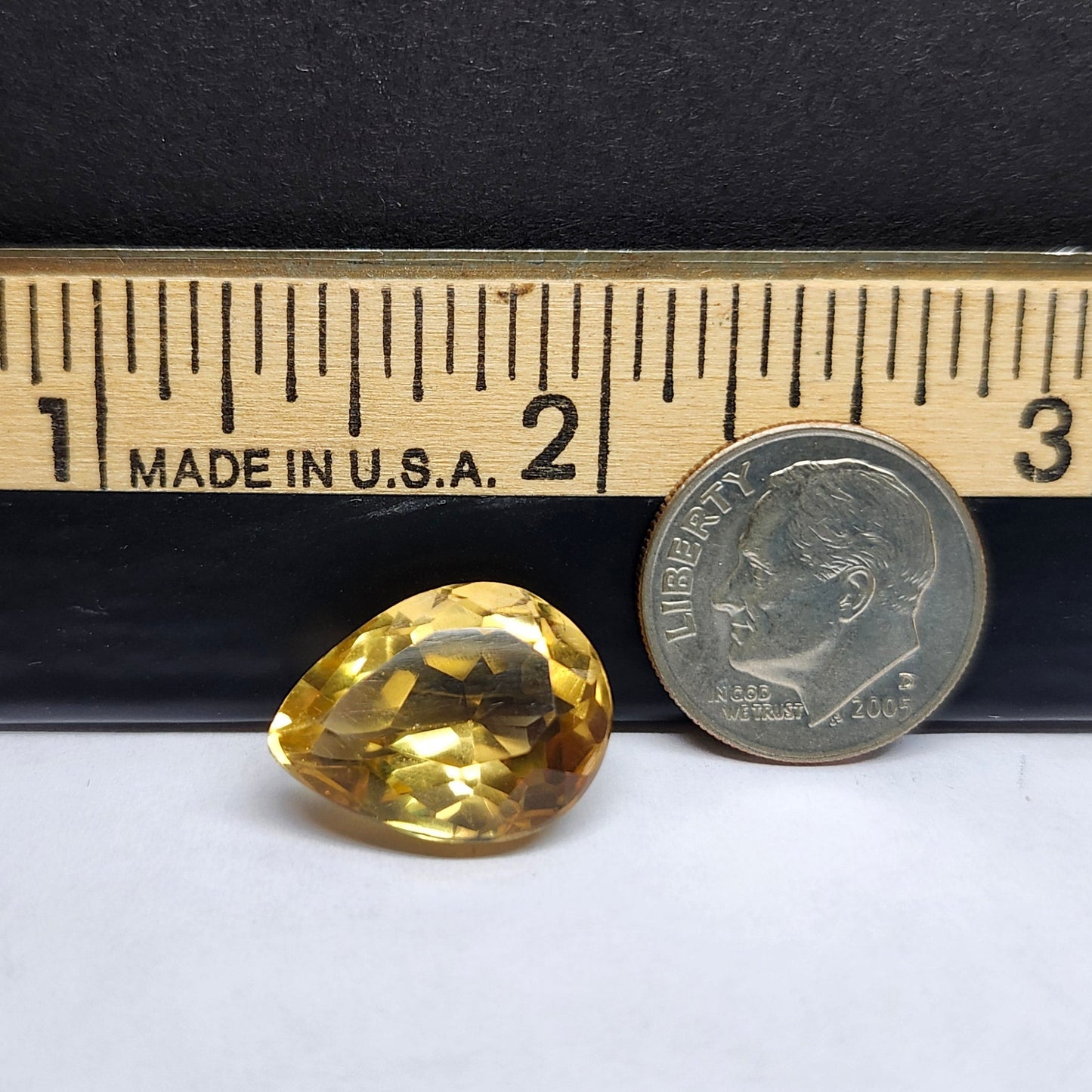 10.16ct Citrine | Pear Shape Cut