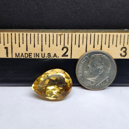 10.16ct Citrine | Pear Shape Cut