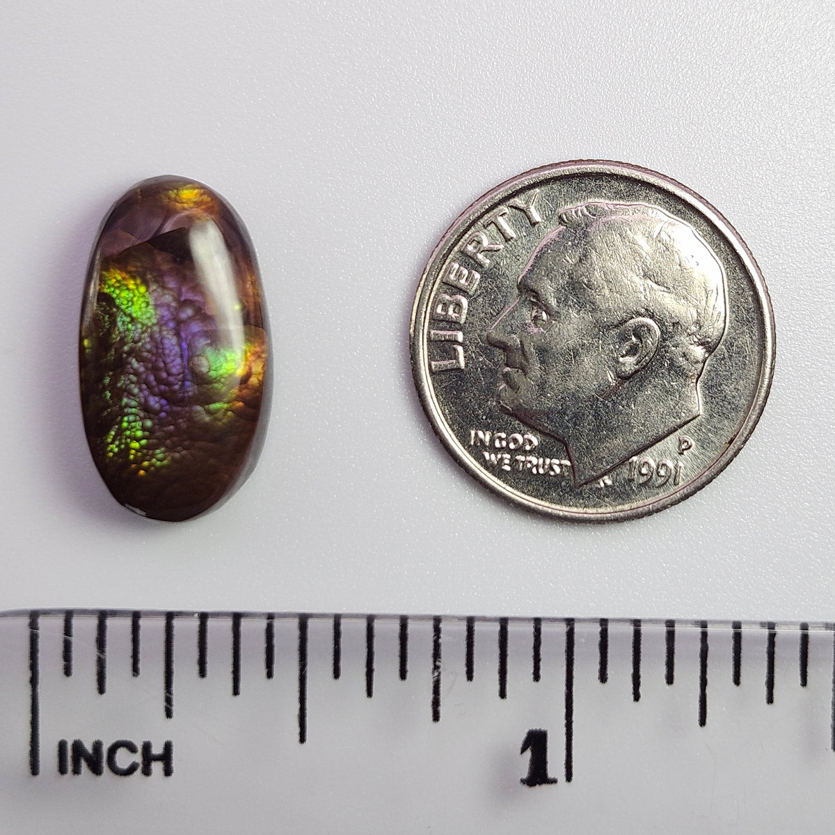 6.92ct Loose Fire Agate | Oval Cabochon