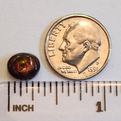 2.21ct Loose Fire Agate | Oval Cabochon
