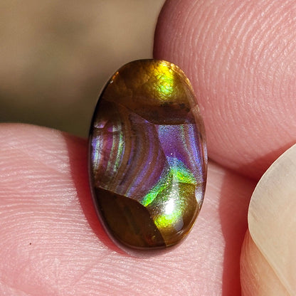 3.52ct Loose Fire Agate | Oval Cabochon