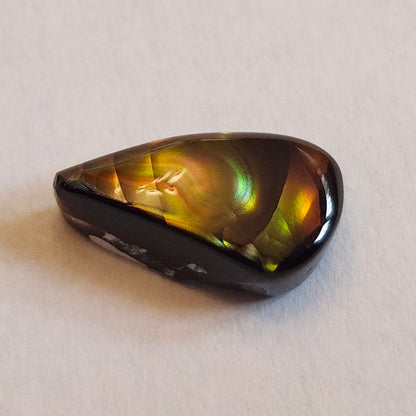 3.16ct Loose Fire Agate | Pear Cabochon