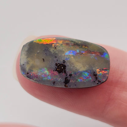 9.03ct Quiplie Australian Boulder Opal | Cushion Cut Cabochon | #E295