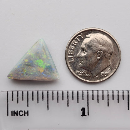 5.05ct Lightning Ridge Semi-Black Australian Opal | Triangular Cut Cabochon | #E306
