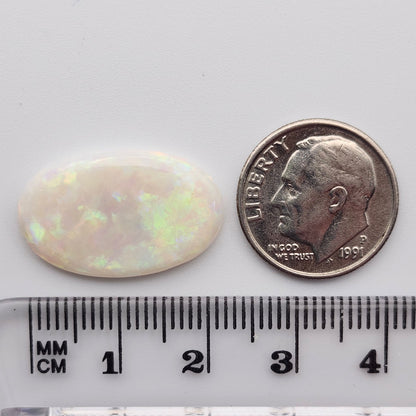 7.29ct Coober Pedy Australian Light Opal | Oval Cabochon | #E308