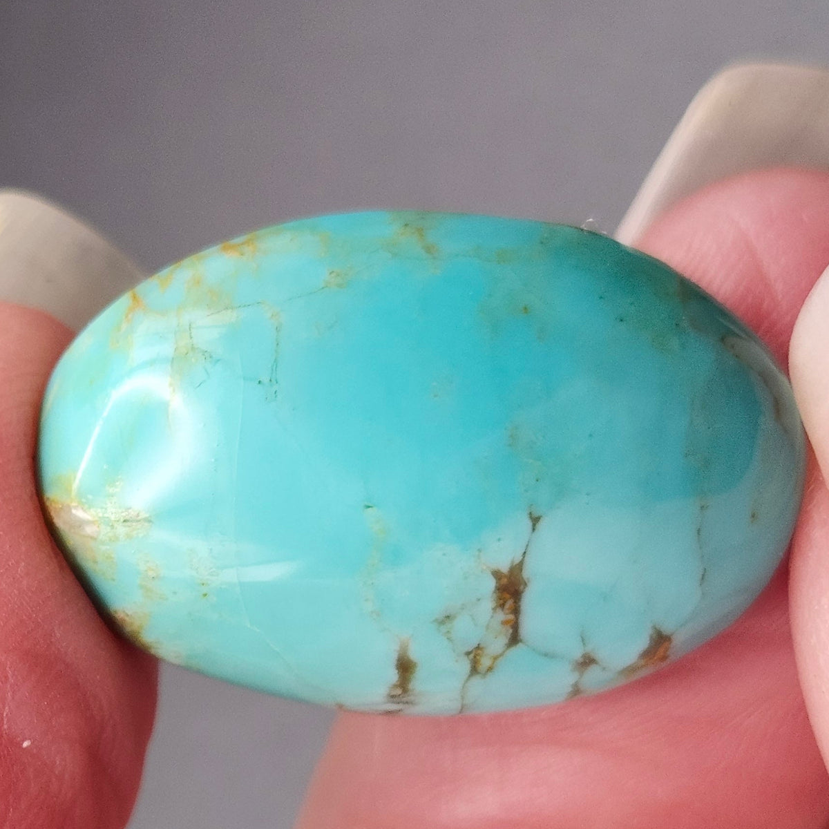 20.98ct Pilot Mountain Turquoise | Oval Cabochon | #518