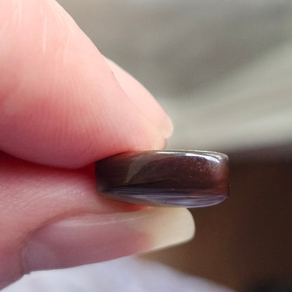 5.14ct Loose Fire Agate | Freeform Pear Cabochon